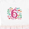 thumbnail image 4 of Inktastic 6th Birthday Flowered 6 Year Old Girl Girls Toddler Dress, 4 of 5