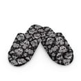 thumbnail image 2 of Psesaysky Women's Retro Sugar Skull Print Memory Foam Open Toe Slippers for Women Soft Indoor Slippers Bedroom Shoes, Size 12-13, 2 of 7