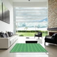 thumbnail image 7 of Ahgly Company Machine Washable Indoor Square Transitional Green Area Rugs, 4' Square, 7 of 7