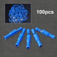 thumbnail image 4 of 100pcs Gauge Insulated Male / Female Bullet Quick Splice Wire Terminals Wire Crimp Connectors Set (Blue), 4 of 6