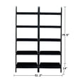 thumbnail image 5 of Lean To Shelf Units With 5 Shelves in Black - Set of 2 Pieces, 5 of 6
