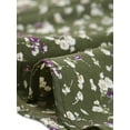 thumbnail image 5 of DARING DIVA Women's Elastic Waist A-Line Floral Print Midi Skirt S Army Green, 5 of 6