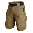 thumbnail image 2 of Dwellite Men's Hiking Shorts Waterproof Cargo Short Pants Lightweight Work Short with Multi Pockets(No Belt) Brown S, 2 of 9