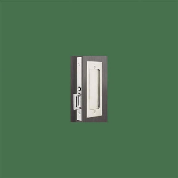 Emtek 2114US19138 Modern Rectangular Passage Pocket Door Mortise Lock for Door, Flat Black