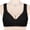 c01Black, variant on Women's Front Closure No Underwire Adjustable Breathable Comfort Wireless Snap Closing Bra Yellow S