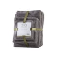 thumbnail image 3 of Ensemble de Serviettes de Bain en Coton Contemporain 12 Pcs Gris, 3 of 8