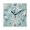 Black, variant on 7.78in Snowflake Pattern Square Wall and Table Clock Dual Use Vintage Design in Black or Gold