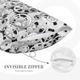 thumbnail image 2 of Plush Throw Pillow Covers, Gear Pattern print Pillow Cases with Invisible Zipper, Breathable Microfiber Pillow Cases Standard Size for Sleeping Bedroom Sofa Living Room, 2 of 5