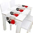 thumbnail image 5 of Coolnut 13"x70" Table Runner, Dog with Red Heart Washable Table Cloth Runner for Holiday Home Wedding Table Top Decoration, 5 of 5