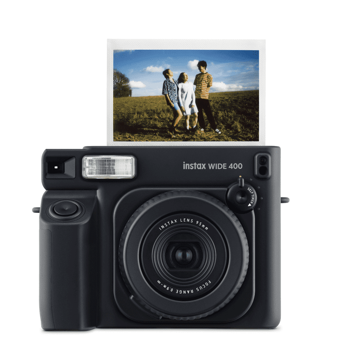 Fujifilm instax Wide 400 Instant Film Camera (Jet Black) + instax