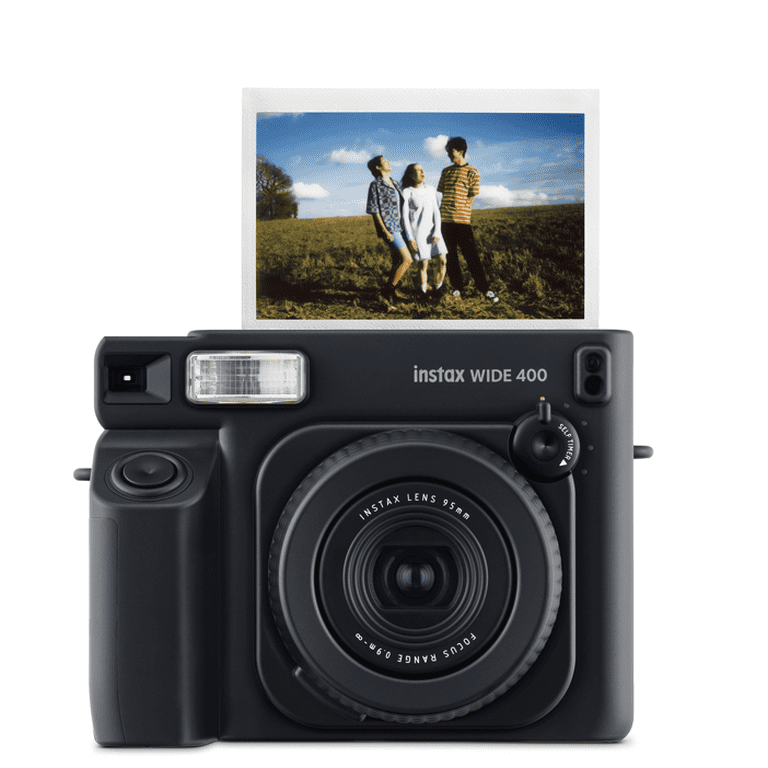 Fujifilm instax Wide 400 Instant Film Camera (Jet Black) + instax