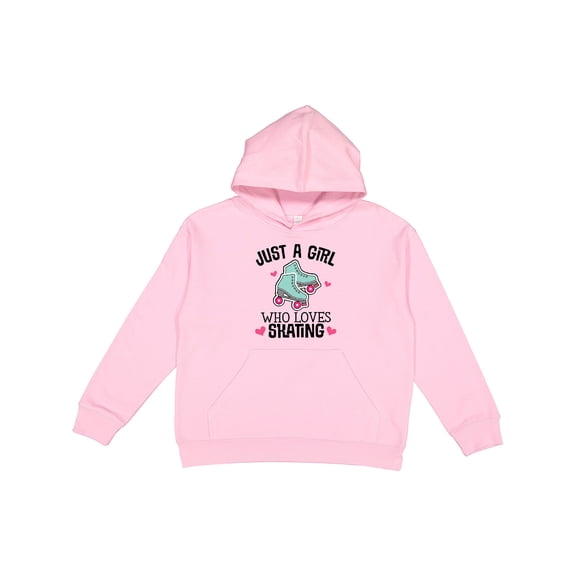 Inktastic Just a Girl Who Loves Skating Youth Hoodie Sweatshirt