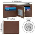 thumbnail image 3 of Personalized Leather Wallet, Engraved Photo Short Purse, Custom Folding Wallet Gifts for Him Men, 3 of 6
