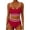 Wine, variant on WRKEKC Bikini Sets for Women Multicolor Sporty 2 Piece Swimsuit with Removable Cups Summer Beach Modest Classic Style Swimwear