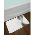 thumbnail image 2 of Grey Bath Mat, Wavy Vertical Curved Stripes with Flowers and Leaves Vintage Damask Inspired, Non-Slip Plush Mat Bathroom Kitchen Laundry Room Decor, 29.5 X 17.5 Inches, Gray Pale Grey White, Ambesonne, 2 of 2