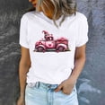 thumbnail image 5 of Otvok Womens Valentine'S Day Lover Printed T-Shirt Round Neck Short Sleeve Tops, 5 of 6
