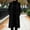A136 Black, variant on Women's Long Winter Coat Single Breasted Lapel Collar Elegant Overcoat Dressy Warm Outerwear Jacket with Pockets