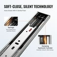 thumbnail image 4 of VEVOR 10 Pairs of 24 Inch Drawer Slides Side Mount Rails, Heavy Duty Full Extension Steel Track, Soft-Close Noiseless Guide Glides Cabinet Kitchen Runners with Ball Bearing, 100 Lbs Load Capacity, 4 of 10