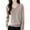 #05 Khaki 【New Styles: Mix, Match & Maximize Value】, variant on Women's Casual Semi High Neck Loose Fit Knit Sweater Tops Solid Color Soft Warm Cozy Long Sleeve Fashion Essential for Daily Wear Work Office Outfits Gift | CSEONE,White L