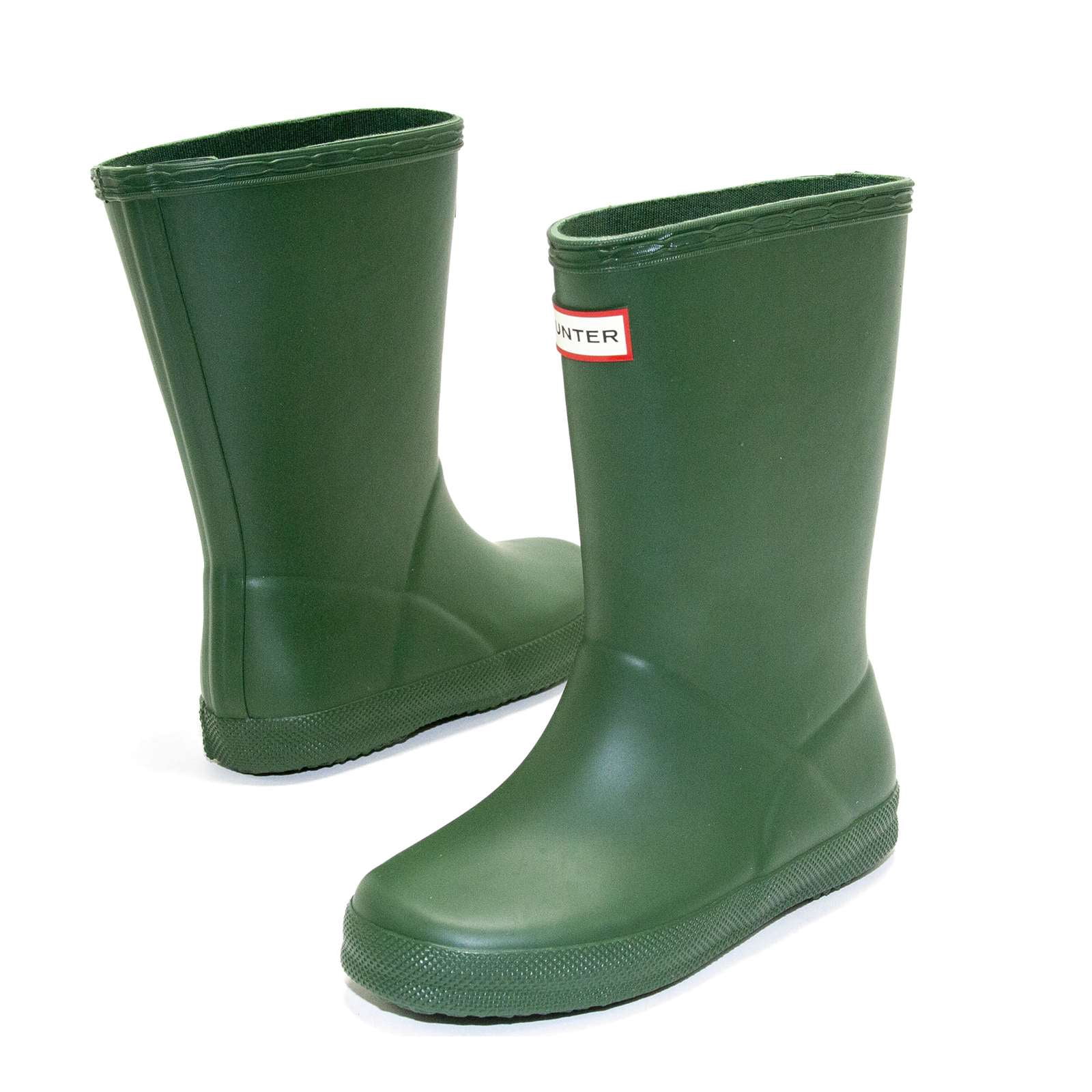 Hunter Toddlers Original First Classic Rain Boots, Hunter Green,5 M US