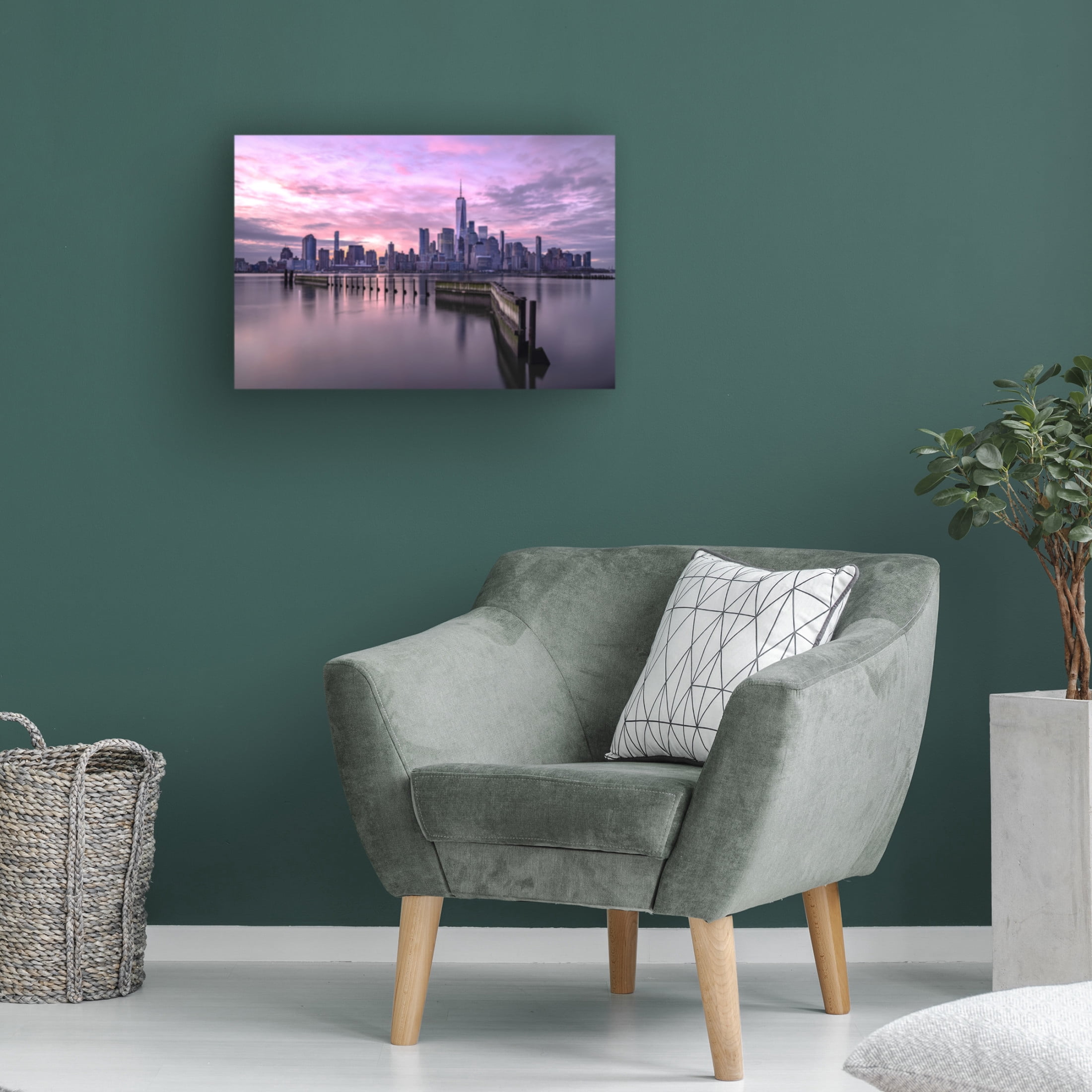 Trademark Fine Art Jie Jin  Manhattan's morning Canvas Wall Art