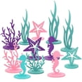 thumbnail image 1 of Jiibva 12 Pcs Ocean Mermaid Party Decoration DIY Felt Table Centerpiece, 1 of 7