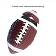 thumbnail image 3 of keepw PVC Premium Standard Size 6 Rugby Ball Rugged Durability Unmatched Performance Impact Resistance brown white size  9, 3 of 6