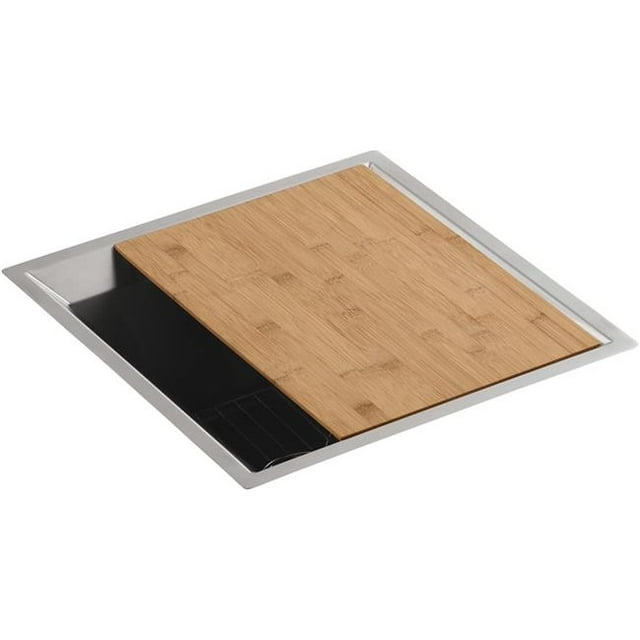 Kohler K-3161-NA Poise Entertainment Bar Sink with Bottom Basin