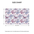 thumbnail image 2 of Rocae Butterflies in Pastel Printed Heat Resistant Place Mats,Classic Hemstitch Cloth Fabric Placemats Imitation Linen Place Mat Table Mats 18x12 inch, 2 of 5