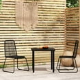 thumbnail image 1 of vidaXL 3 Piece Garden Dining Set Black, 1 of 4