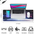 thumbnail image 5 of Planet Space Map&nbsp;desk Mouse Padwaterproofwashable&nbsp;for Office Home Work GamingmousematRubber Base Mousepad with Stitched Edges 31.5x11.8inches, 5 of 7
