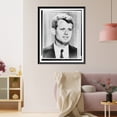thumbnail image 3 of Historic Framed Print, [Robert Francis Kennedy, bust portrait, facing slightly right], 17-7/8" x 21-7/8", 3 of 9