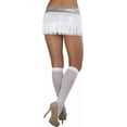 thumbnail image 2 of ToBeInStyle Women's Fringed Mini Skirt With Lame Waist Band - Silver, 2 of 6