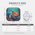 thumbnail image 3 of Disketp 2 Piece Sea Turtle In Coral Pattern Windshield Sunshades,Folding Windshield Sun Shade For Car Suv Trucks Sedan,Blocks Uv Rays Sun Visor Protector-Small, 3 of 7