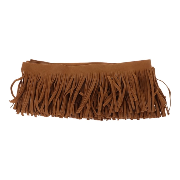 MIPCASE Suede Fringe Trim Brown Tassel Style for Handbag Boots and Sewing Crafts
