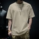 thumbnail image 3 of Camiseta básica de algodón holgada de manga corta para hombre, ropa de calle informal de moda sencilla, camisetas para hombre, ropa elegante al por mayor, 3 of 5