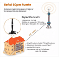 thumbnail image 5 of Antena De Tv Blossom  Digital Hdtv 4k 1080p Para Interiores, 5 of 5