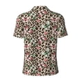 thumbnail image 4 of Rocae Leopard Dots for Men's Short Sleeve Polo Shirt, Quick Drying Performance Moisture Wicking Sports Men's Golf Shirt, 4 of 9