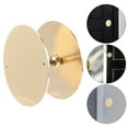 thumbnail image 5 of Door Lock Hole Cover Plate 2 5/8" Diameter Gold Plated Includes Screws For Security Door Reinforcement Door Knob Cover Hole Filler Plate For Door Handle, 5 of 8