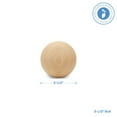 thumbnail image 3 of 3-1/2 inch Round Wooden Balls for Crafts Bag of 25 Unfinished and Smooth Round Birch Hardwood Balls and Wooden Spheres by Woodpeckers, 3 of 7