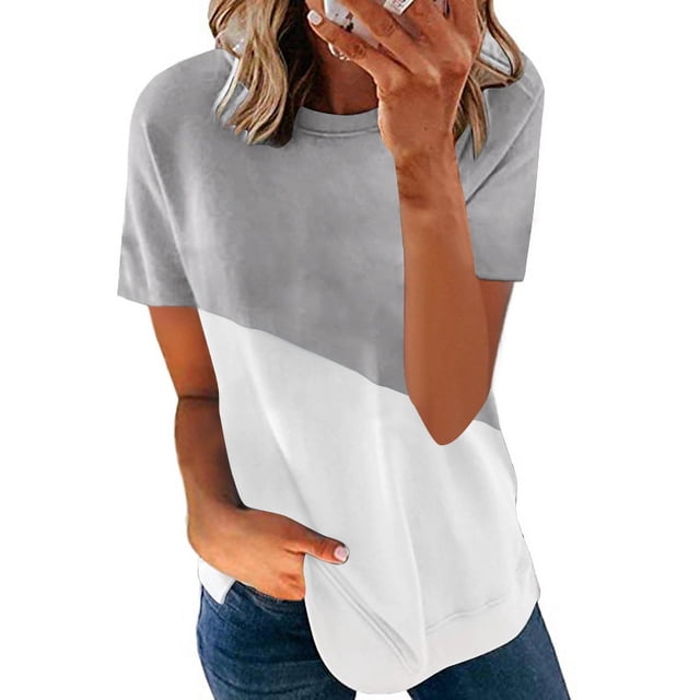 Nouveaux Hauts Imprimés Amples pour Femmes t-Shirt Vintage Décontracté