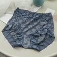 thumbnail image 2 of B91xZ Strings pour Femmes Plus Culottes Respirantes en Coton-Mesh, Bleu TTG, 2 of 4