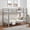 Grey, variant on Twin Over Twin Bunk Bed, Solid Wood Bunk Bed Frame with Thick Posts, High Guardrails and Ladder, Heavy Duty Wooden Slats, No Box Spring Needed for Kids, Teens, Guest Room, Espresso