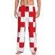 thumbnail image 1 of Fotbe Red Cross 1 Pantalones de Pijama para Hombre, Pantalones de Dormir, Pantalones de Casa con Cintura Ajustable y Bolsillos-Small, 1 of 6