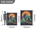 thumbnail image 6 of Yayeee Throw Blanket for Couch Soft Warm 50" x 60" Sofa Chair Bed Decoration, Abstract Animals, 6 of 7