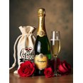thumbnail image 6 of Jolitee “Liquid Therapy” Wine Bottle Gift Bag – Reusable Drawstring Canvas Bag with Star Accents and Cheerful Script – Fun Host Gift for Relaxing Evenings, 6 of 6