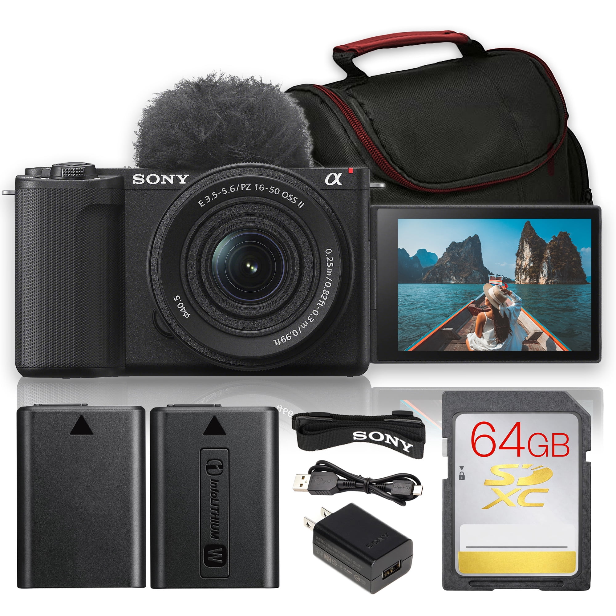 Sony ZV-E10 II Mirrorless Camera with 16-50mm Lens | 26MP APS-C, AI Autofocus, 4K Video, Flip Screen