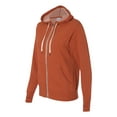 thumbnail image 2 of Independent Trading Co. Unisex Heathered French Terry Full-Zip Hooded Sweatshirt Size up to 3XL, 2 of 5