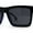 Black Blue, variant on Locs Retro Horn Rim 2 Tone Mens Sunglasses Black Blue