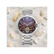 thumbnail image 1 of Fashionable Men's Partially Blue Luminescent Glass Automatic Mechanical Multifunctional Steel Watch, 1 of 4